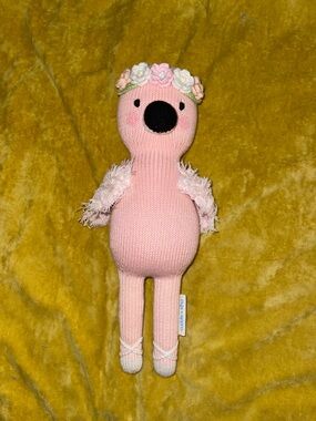 Cuddle + Kind Violet Penelope Flamingo Pink 14” Handmade in Peru
